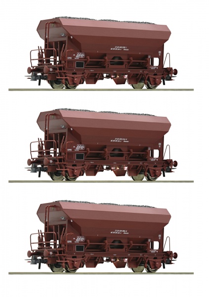 Set of 3 hopper cars<br /><a href='images/pictures/Roco/Roco-76171.jpg' target='_blank'>Full size image</a>